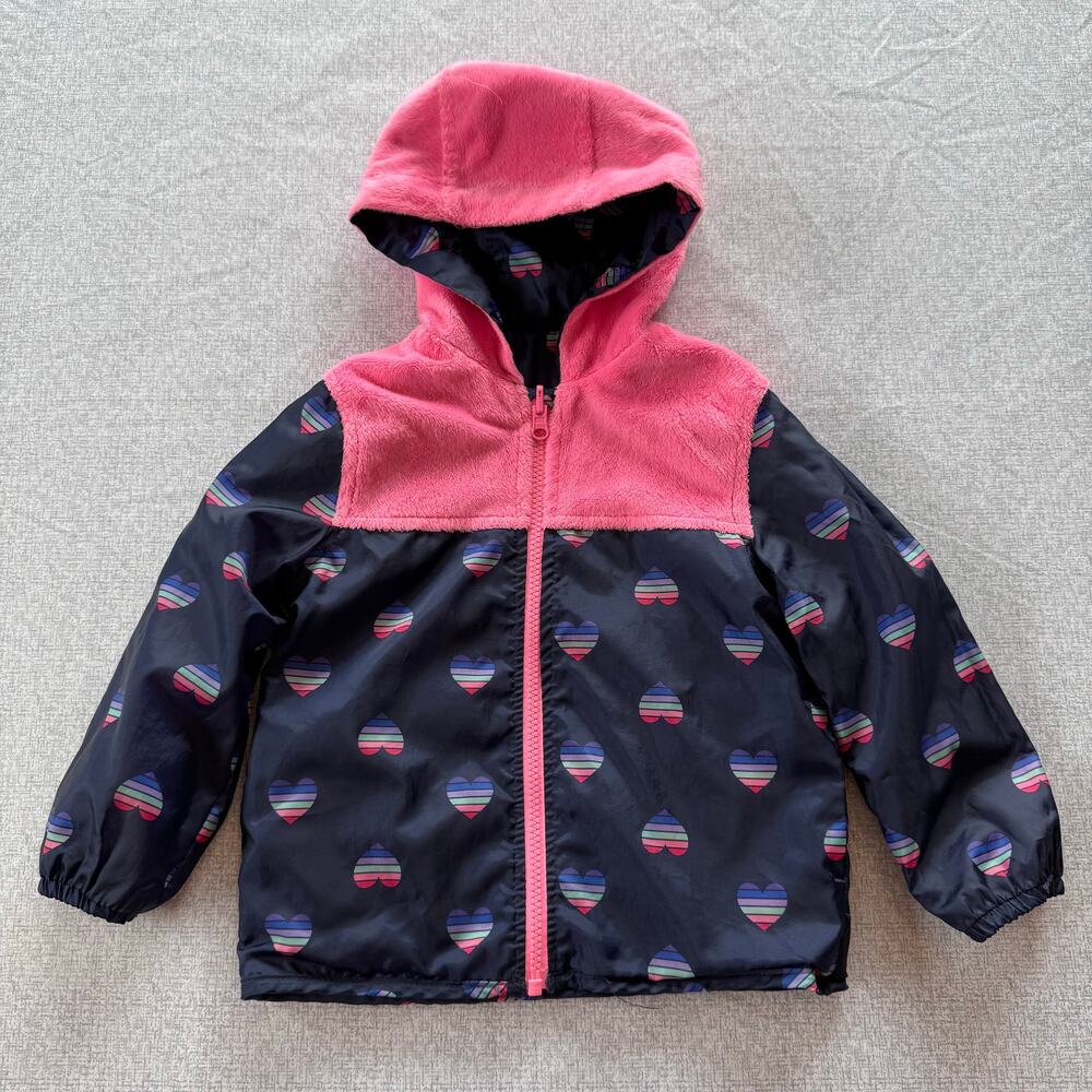 Oshkosh B’Gosh Reversible Fleece Lined Jacket Size 3T